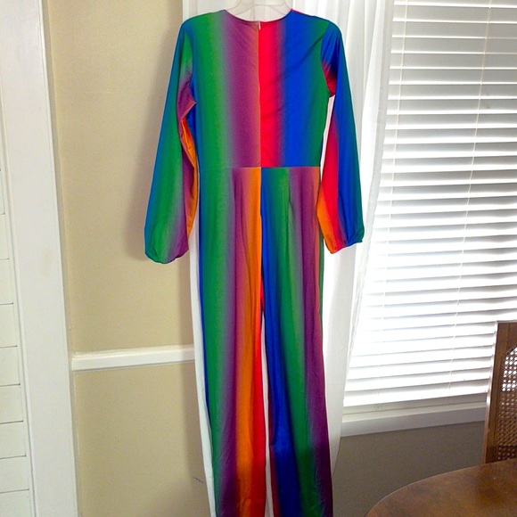 Bellbottom rainbow jumpsuit - Picture 4 of 8